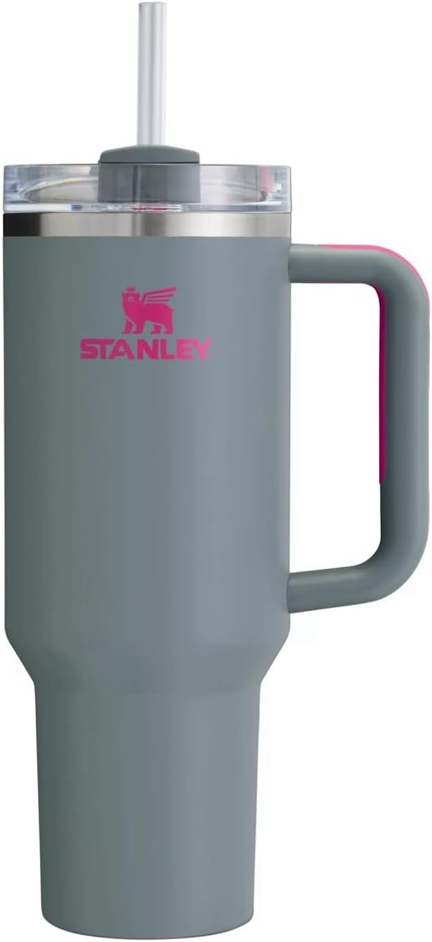 30 oz Stanley Quencher H2.0 FlowState Tumbler Stainless Steel Grey Rock Pink DSG 30 oz Stanley Quencher H2.0 FlowState Tumbler Stainless Steel Grey Rock Pink DSG