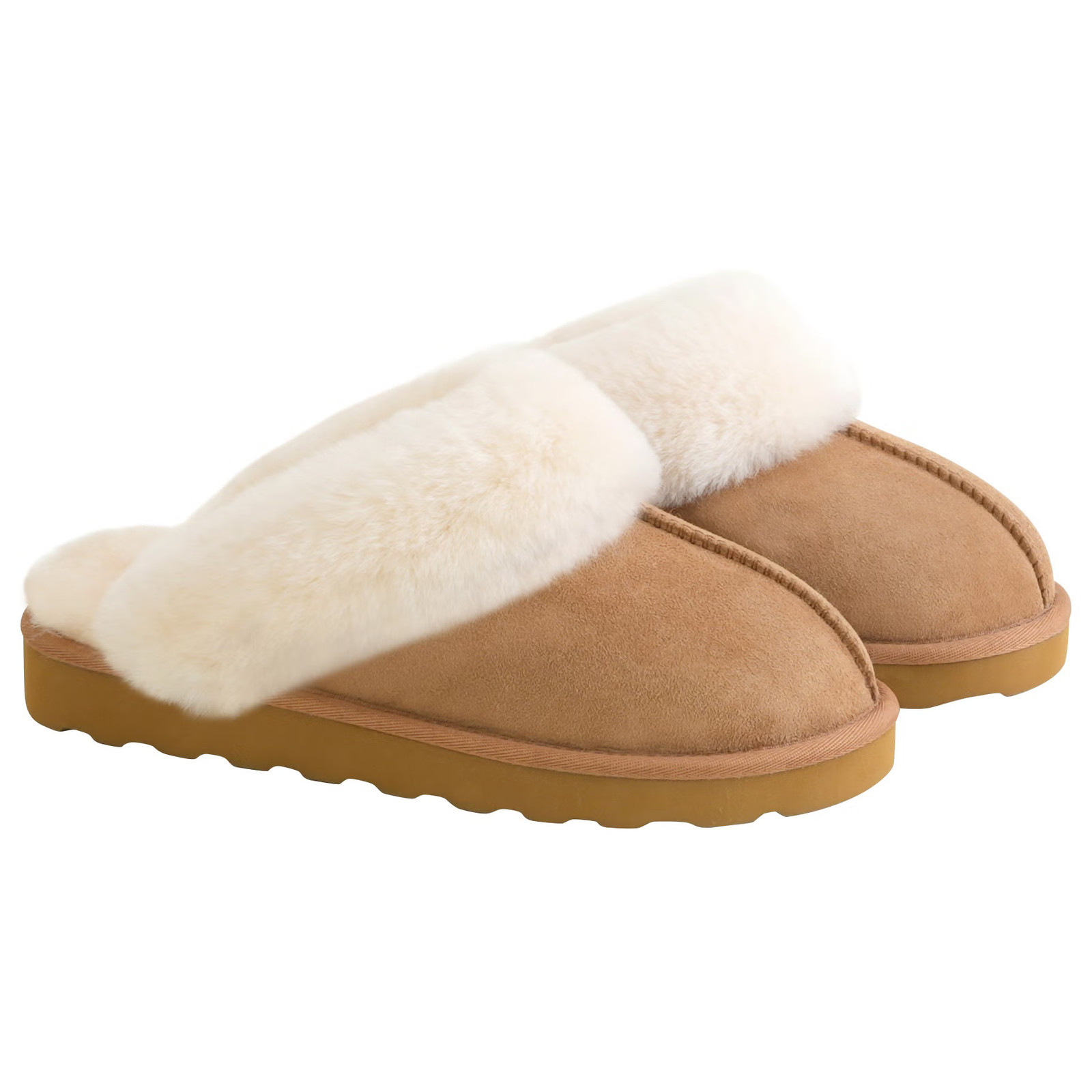 Kirkland Signature Women\'s Shearling Slipper Tan Genuine Shearling EVA Outsole Kirkland Signature Women\'s Shearling Slipper Tan Genuine Shearling EVA Outsole