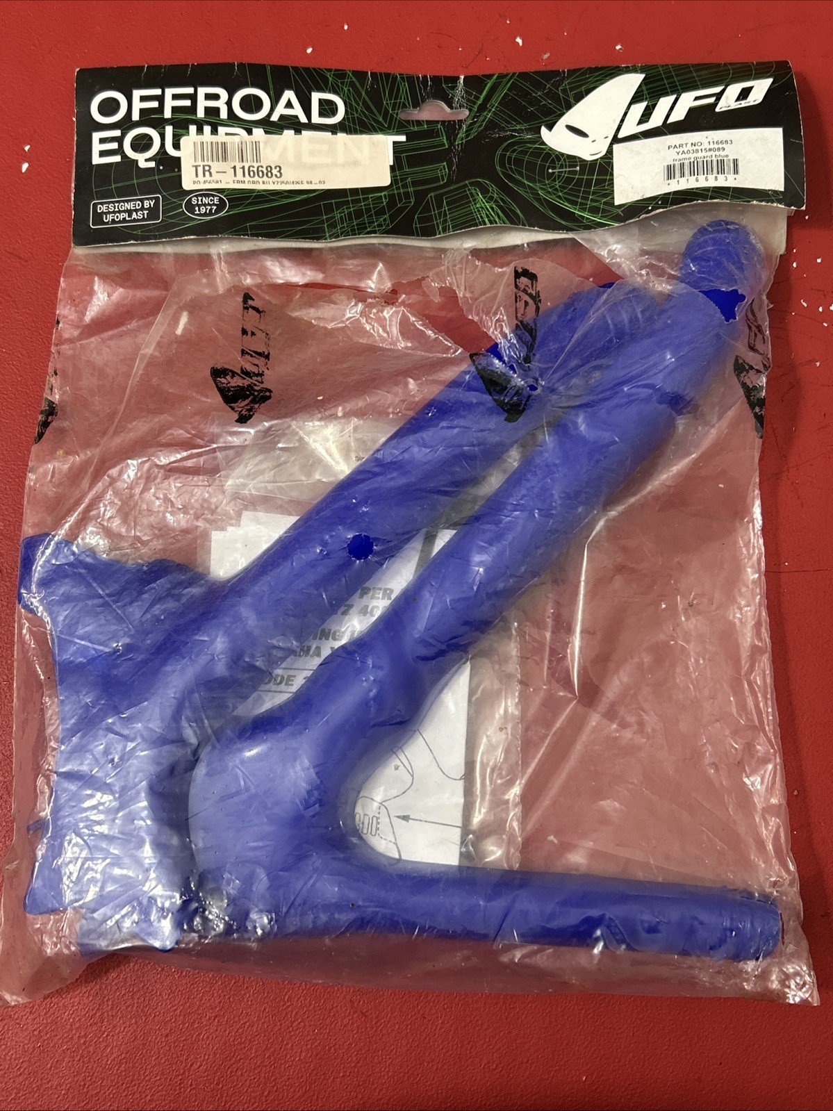 2000 - 2001 Yamaha YZF250 UFO Blue Plastic Frame Guards YA03815-089