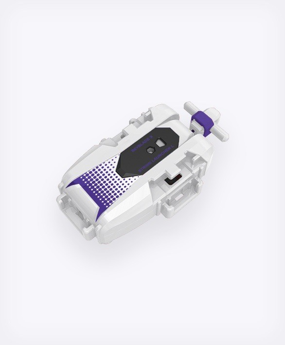 Pre-order Takara Tomy Beyblade X BX-56 String Launcher L White x Violet Genuine Pre-order Takara Tomy Beyblade X BX-56 String Launcher L White x Violet Genuine