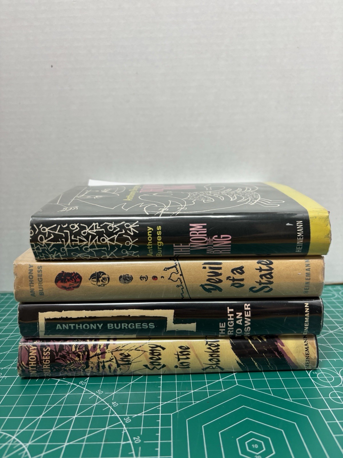 Anthony Burgess 4 Book First Edition Lot 1958-1961 The Worm & Ring Rare Heineman