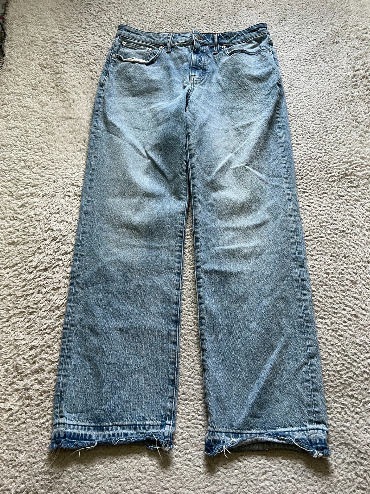 Madewell Women The Curvy Mid-Rise 90s\' Straight Jeans Blue Size 29 (29 x 30) Madewell Women The Curvy Mid-Rise 90s\' Straight Jeans Blue Size 29 (29 x 30)