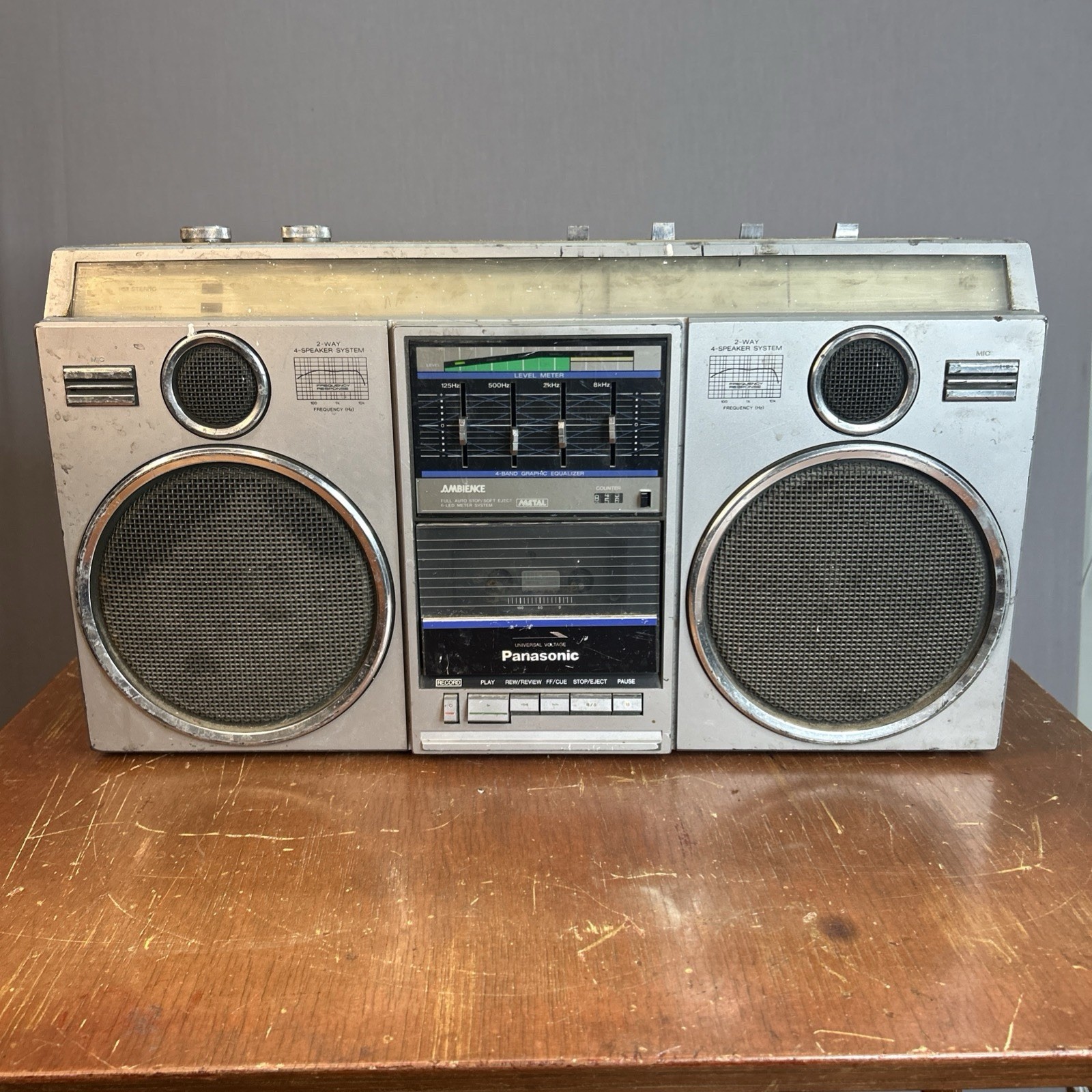 Vintage Panasonic RX-5050 Ghetto Blaster Boombox Radio WORKS *TAPE NOT WORKING* Vintage Panasonic RX-5050 Ghetto Blaster Boombox Radio WORKS *TAPE NOT WORKING*