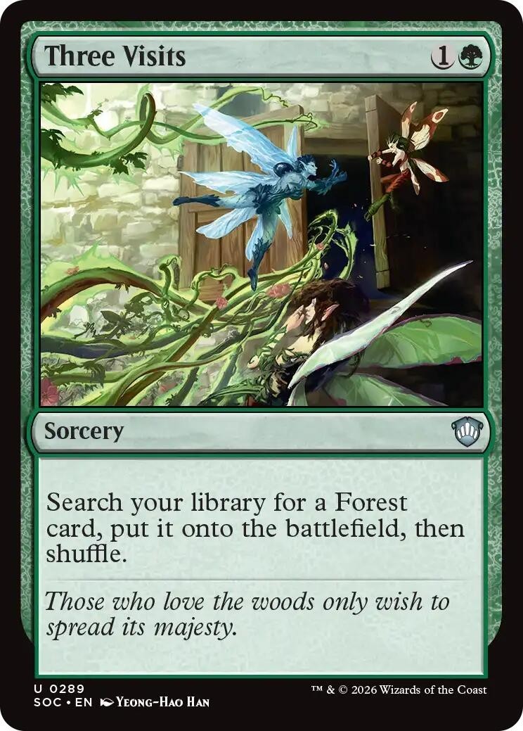 MTG SOC U Three Visits #289 NM