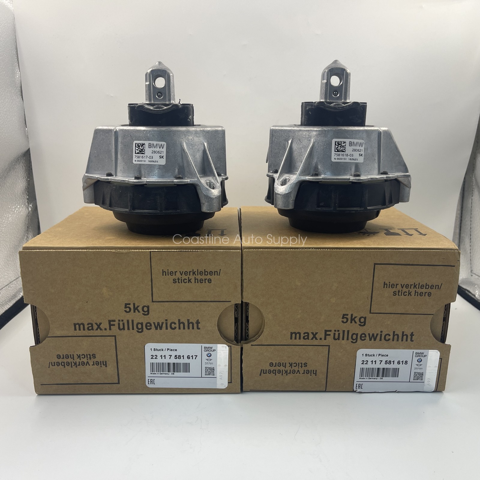 2Pcs Left Right Engine Motor Mount 22117581617 FOR BMW 330i 430i 2.0L 2019-2023