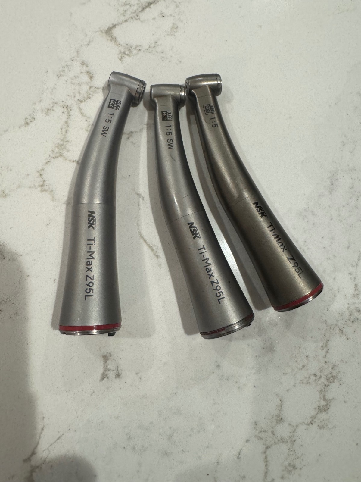 NSK Ti-Max Z95L 1:5 Electric Contra Angle Handpieces - Lot of 3 - For Parts
