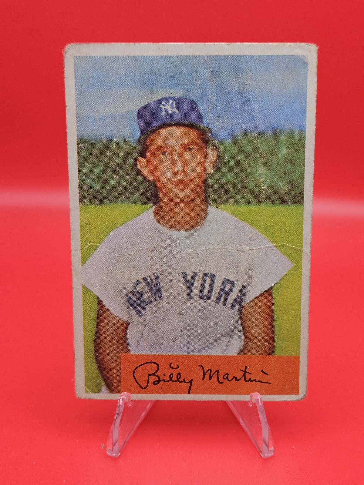 1954 Bowman #145a Billy Martin