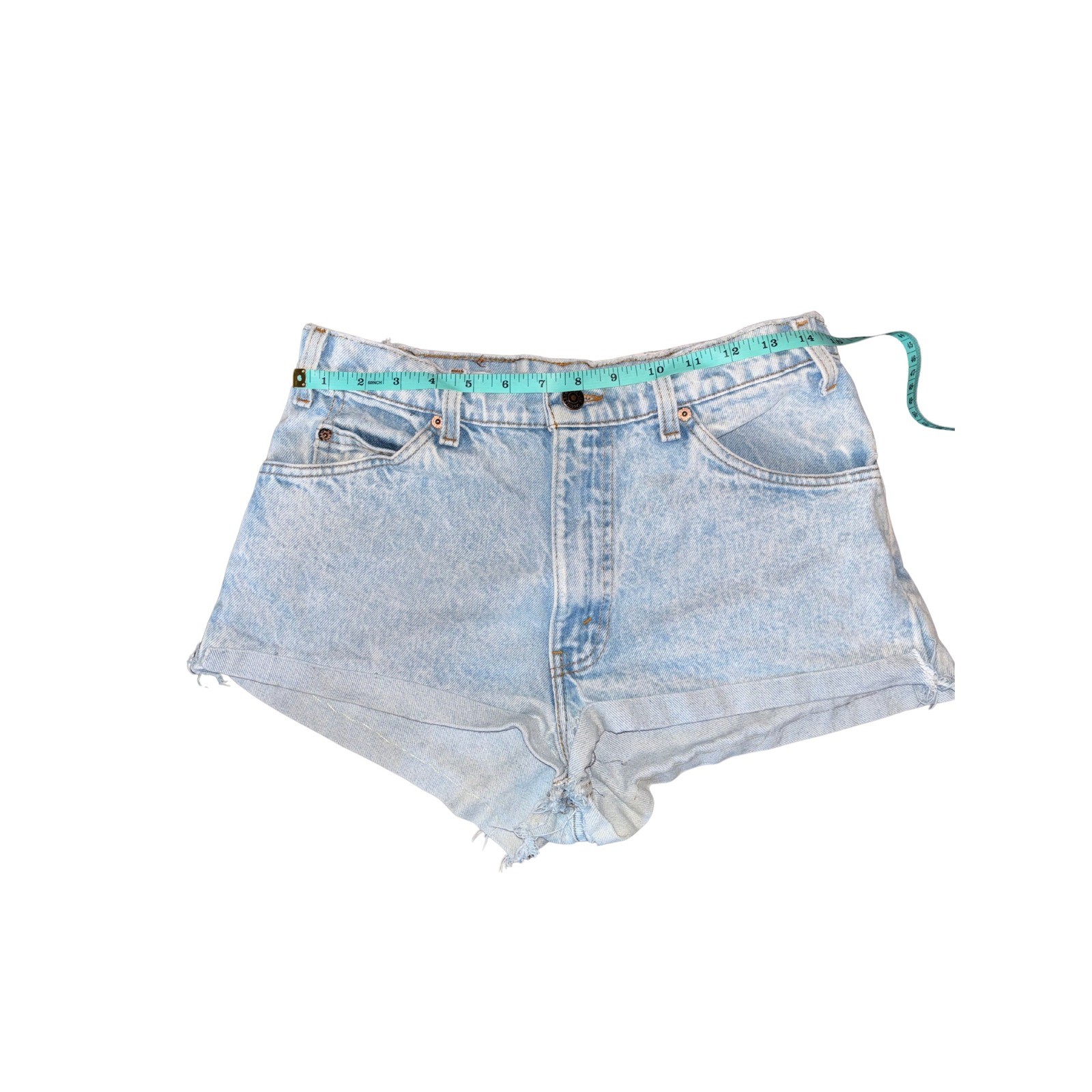 Vintage Levis Orange Tab High Waisted Denim Cut Off Shorts Light Wash 27 Waist Vintage Levis Orange Tab High Waisted Denim Cut Off Shorts Light Wash 27 Waist