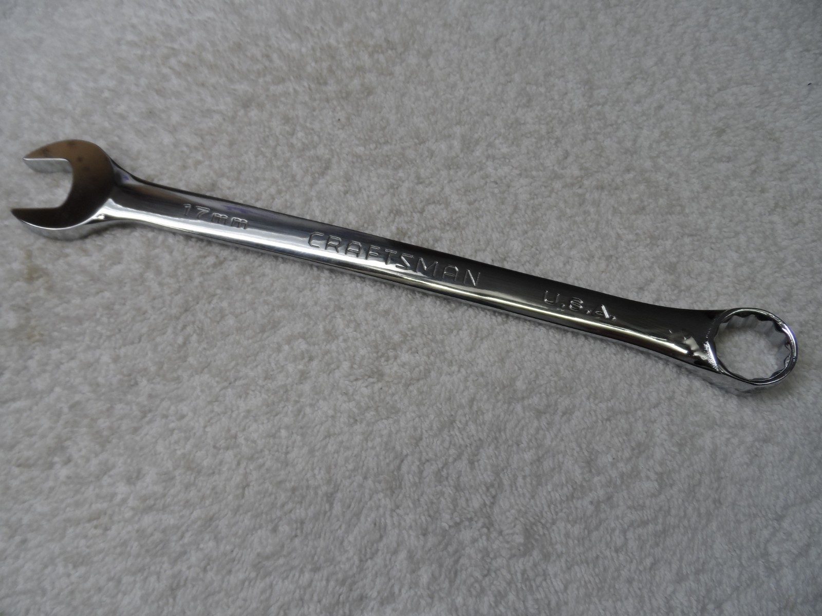 Craftsman Professional Metric MM Long Full Polish Wrench, USA, 17 mm - PN 44907 Craftsman Professional Metric MM Long Full Polish Wrench, USA, 17 mm - PN 44907