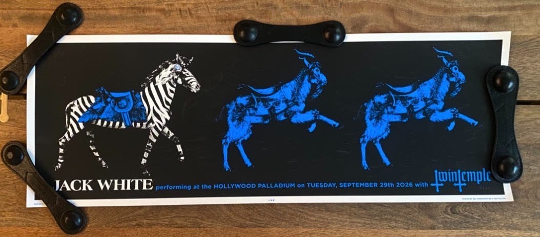 Jack White Hollywood Palladium 9/29/26 Rob Jones Rare Print #81/155
