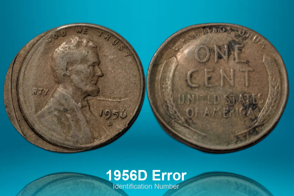 1956-D Lincoln Wheat Cent Rare Unique Error Part of Error Collection ID91996 1956-D Lincoln Wheat Cent Rare Unique Error Part of Error Collection ID91996
