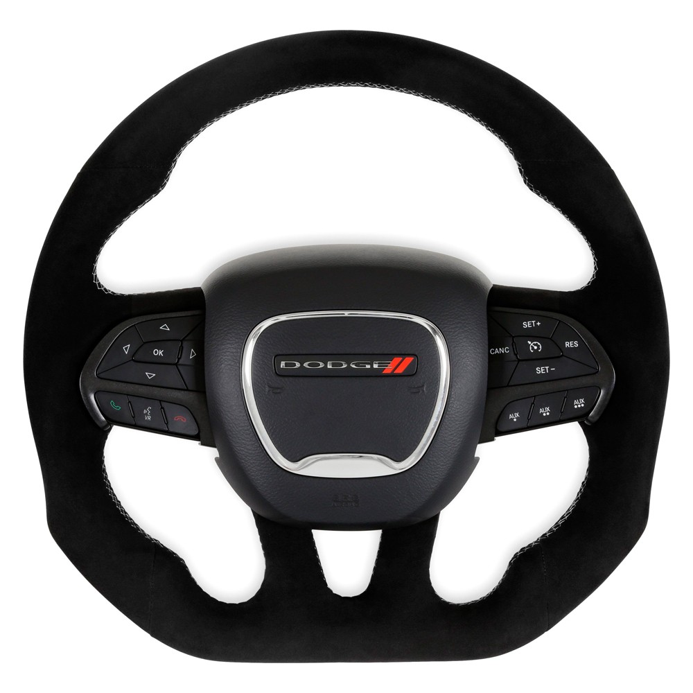 Drake Muscle Cars Alcantara Wrap Steering Wheel Dodge Charger/ Challenger 15-23