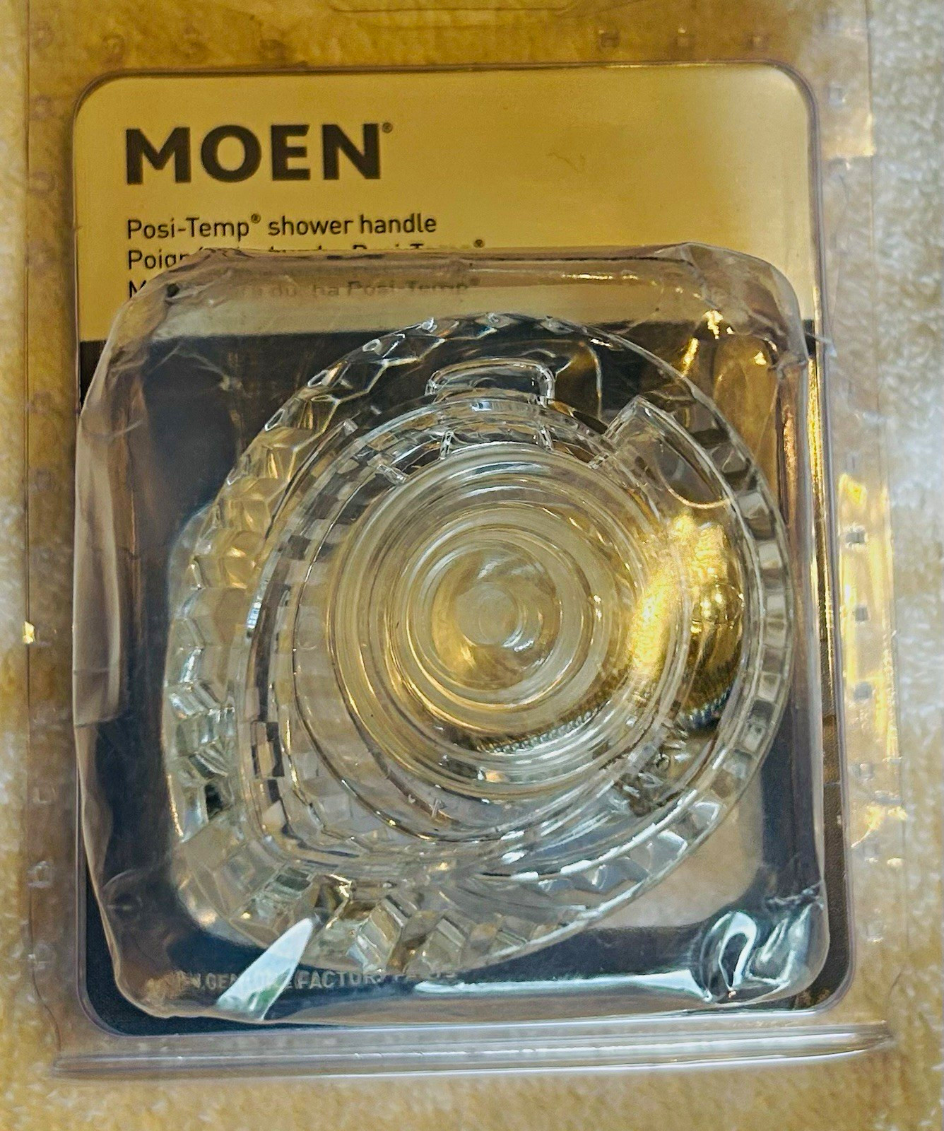Moen 100710 Posi-Temp Clear Shower Knob Handle Kit w/ Screw Washer OEM Moen 100710 Posi-Temp Clear Shower Knob Handle Kit w/ Screw Washer OEM