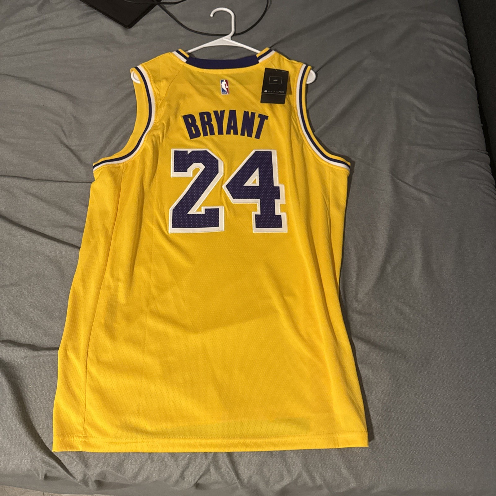 adidas Los Angeles Lakers Kobe Bryant #24 NBA Jersey Yellow/Purple/White S adidas Los Angeles Lakers Kobe Bryant #24 NBA Jersey Yellow/Purple/White S
