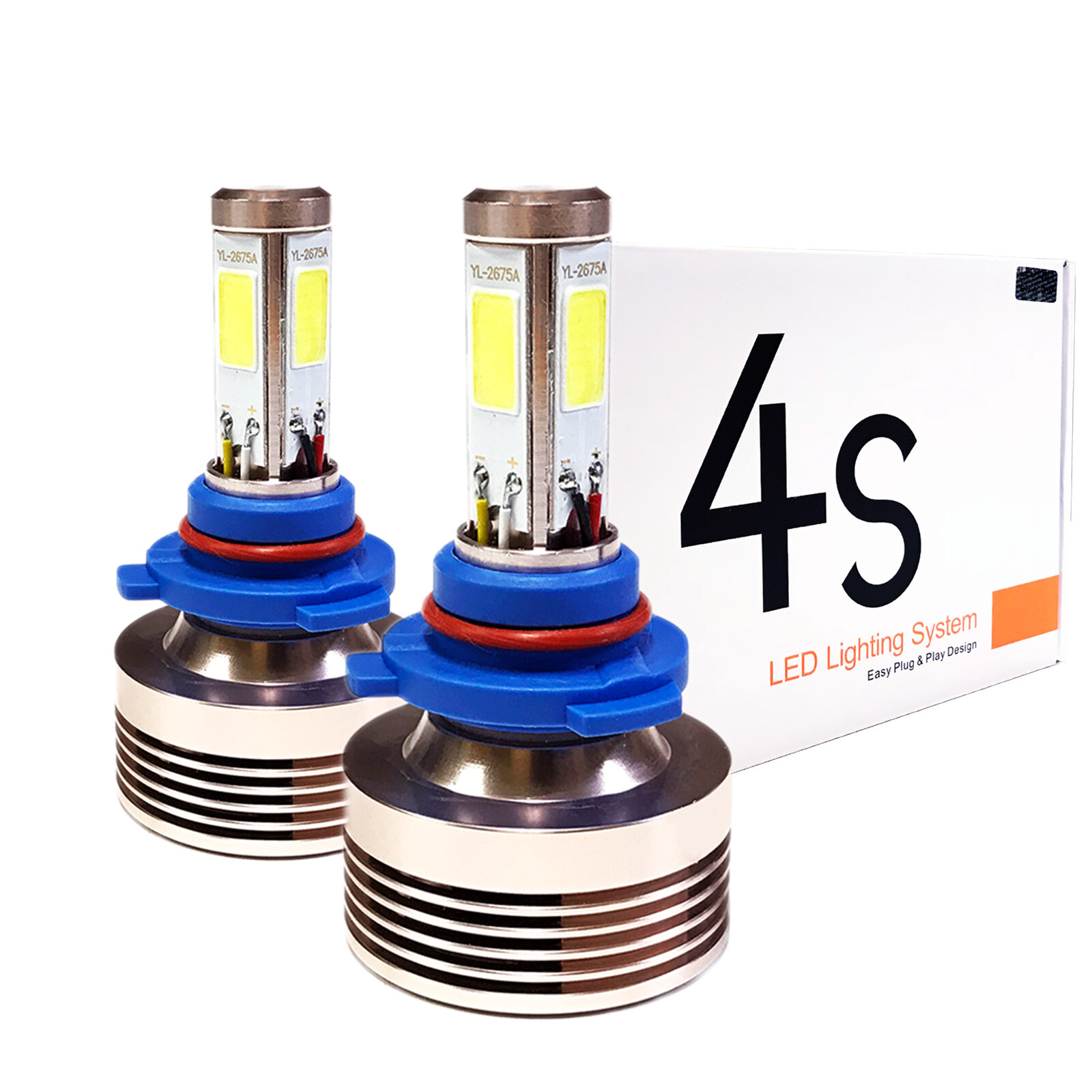 G4 Automotive 2x 9005 LED Conversion Kit Premium 4-COB 360º 6000K Headlight Bulb