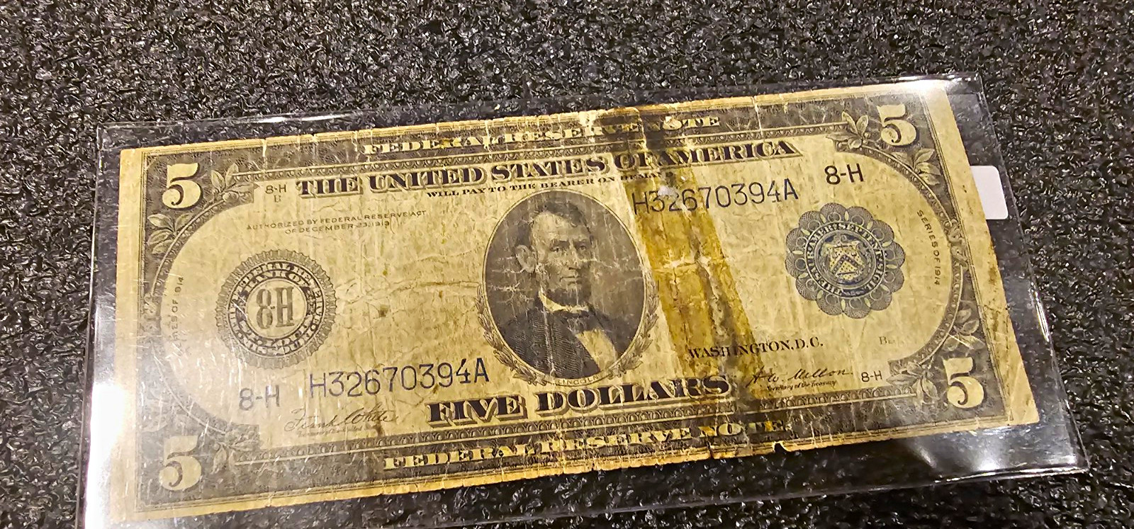 United States $5 Lincoln Banknote 1928 Paper Money Circulated Uncertified United States $5 Lincoln Banknote 1928 Paper Money Circulated Uncertified