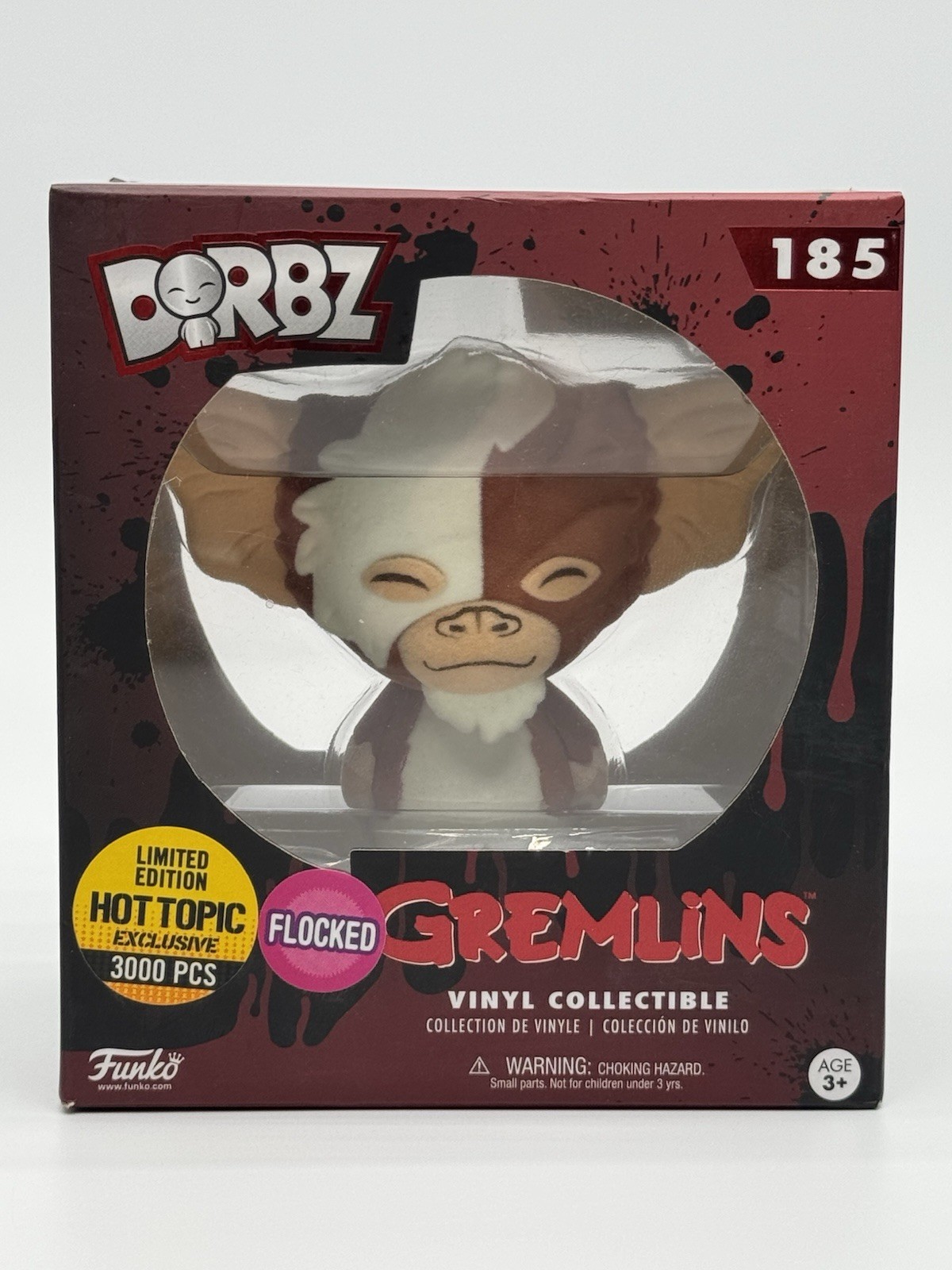 Funko HORROR Dorbz Gizmo Gremlins #185 FLOCKED Mogwai Limited Edition Hot Topic Funko HORROR Dorbz Gizmo Gremlins #185 FLOCKED Mogwai Limited Edition Hot Topic