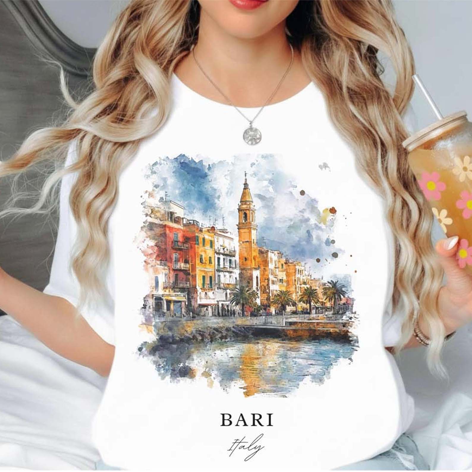 Bari Italy Unisex Shirt Travel Gift Italy Trip Lover Souvenir Tee