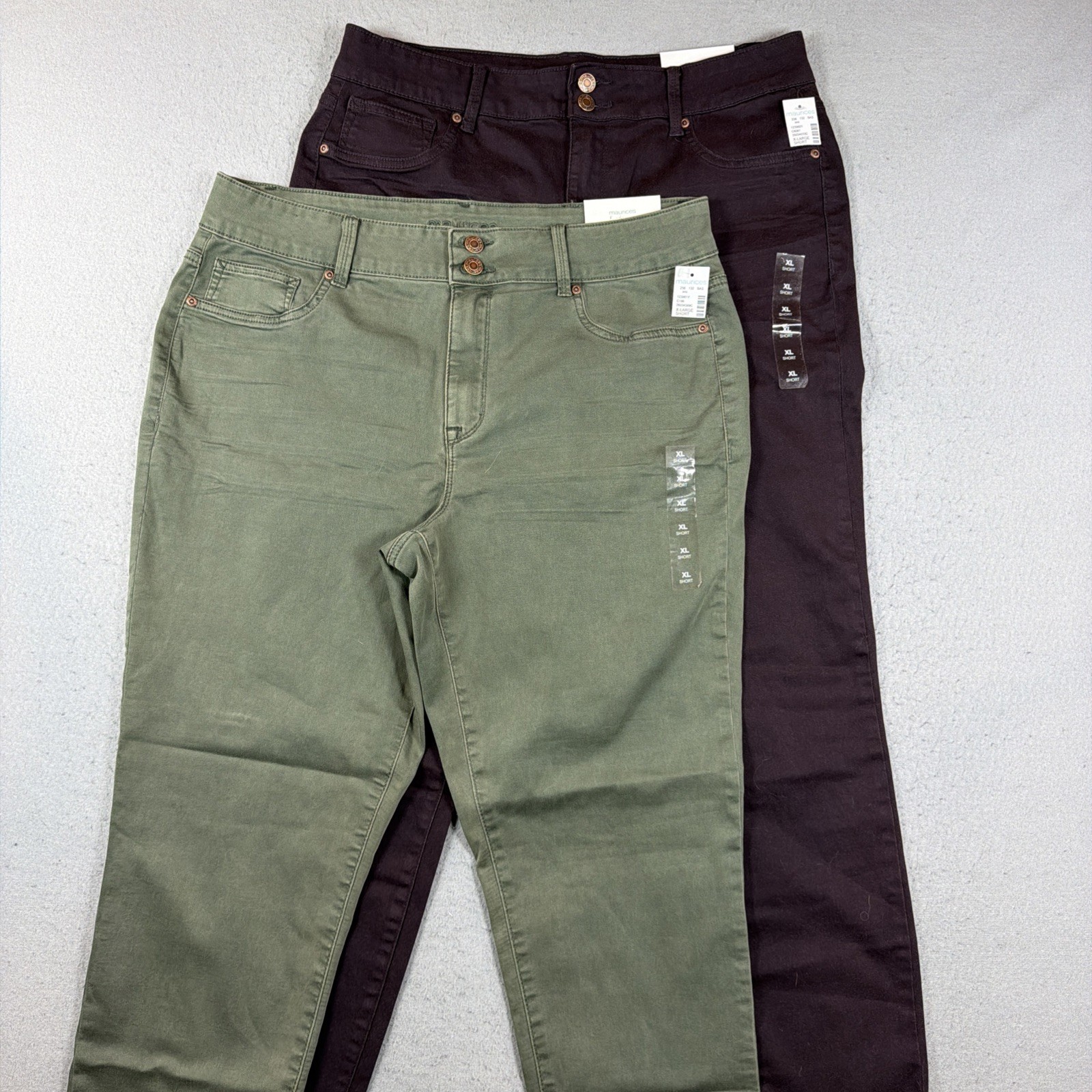 Maurices Denim Flex High Rise Stretch Comfort Jegging Size XL Short NWT Lot of 2