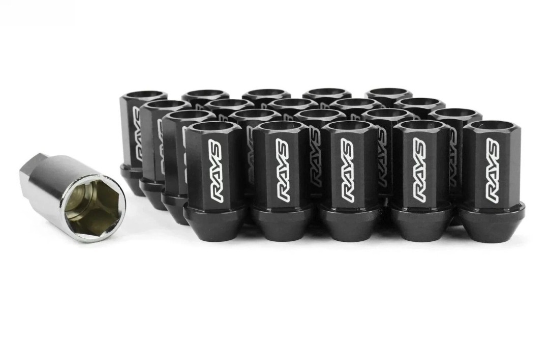 RAYS BLACK LUG DURA NUTS STRAIGHT L42 42MM WHEEL WHEELS LOCK M12x1.5 12x1.5 RAYS BLACK LUG DURA NUTS STRAIGHT L42 42MM WHEEL WHEELS LOCK M12x1.5 12x1.5