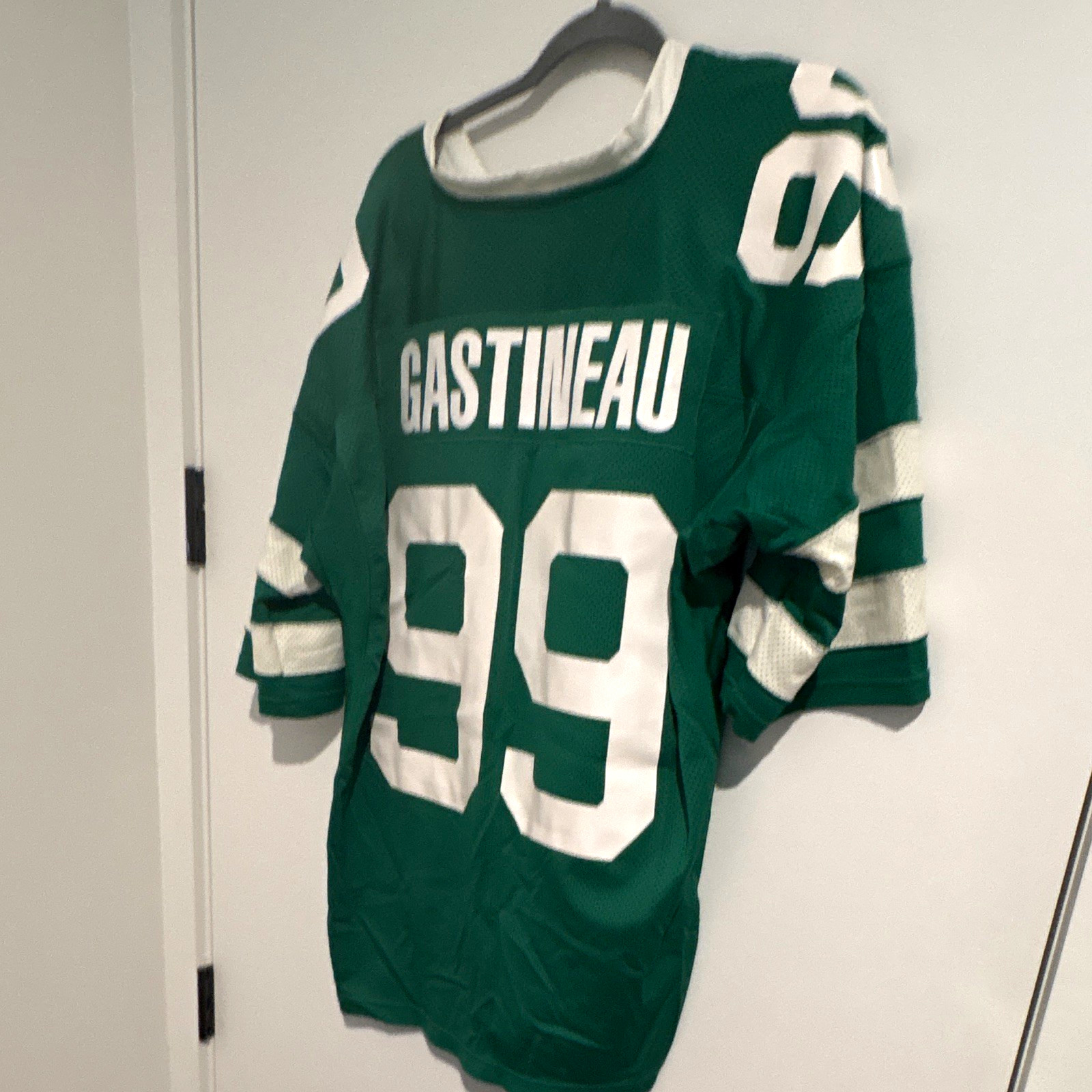Mitchell & Ness Mark Gastineau New York Jets #99 1984 Throwback Green Jersey 2XL Mitchell & Ness Mark Gastineau New York Jets #99 1984 Throwback Green Jersey 2XL