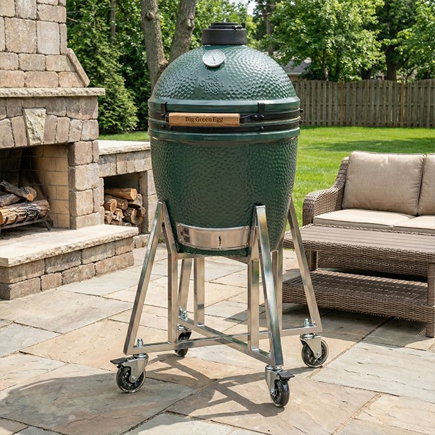 Geen Egg Cart for Large Big Green Egg, Full Stainless Steel Perfect Fit L BGE