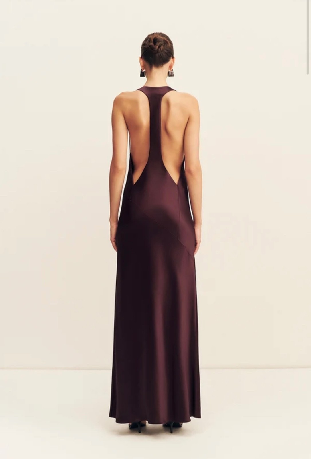 NWT Shona Joy Savanna Racerback Dress - Plum - Size US 10/AU 14