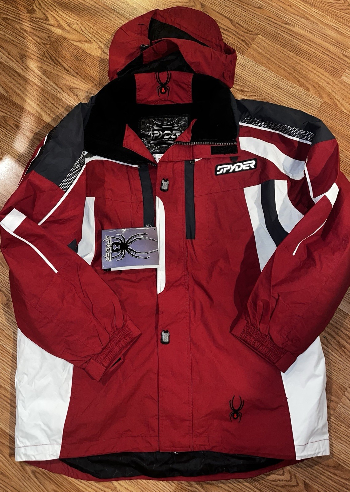 Vintage Spyder Gore-Tex X-Static Ski Jacket Red/White/Black – 2XL – Tags Vintage Spyder Gore-Tex X-Static Ski Jacket Red/White/Black – 2XL – Tags