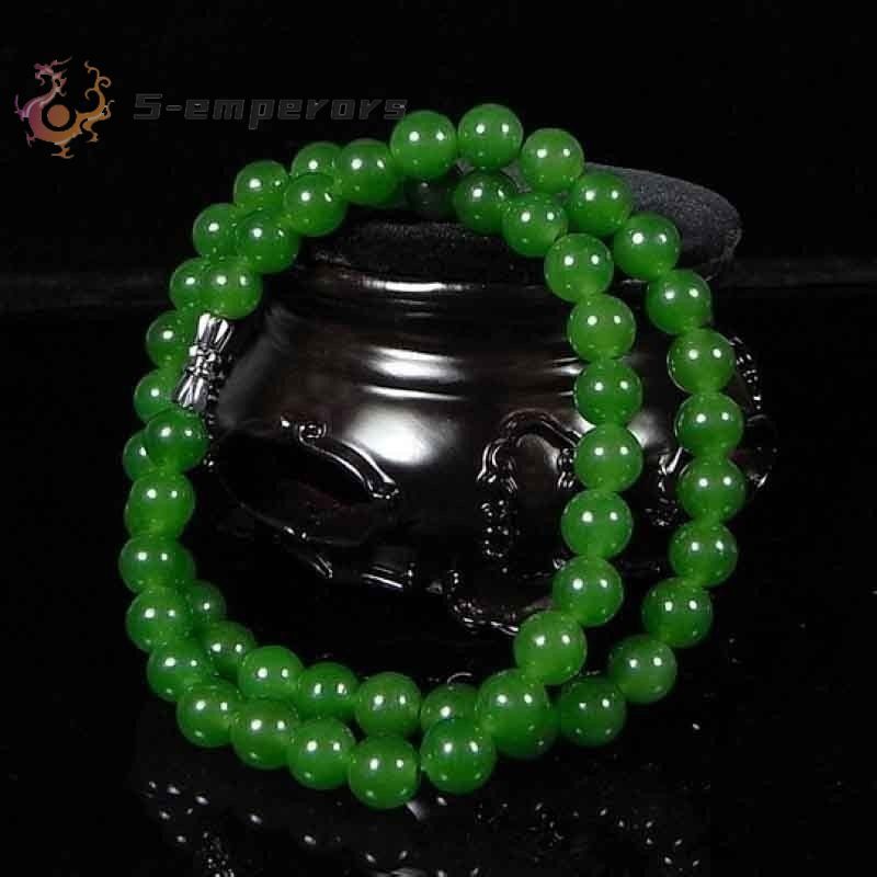 Beautiful Chinese Handcraft 100% Natural Jade Green Jade Necklaces