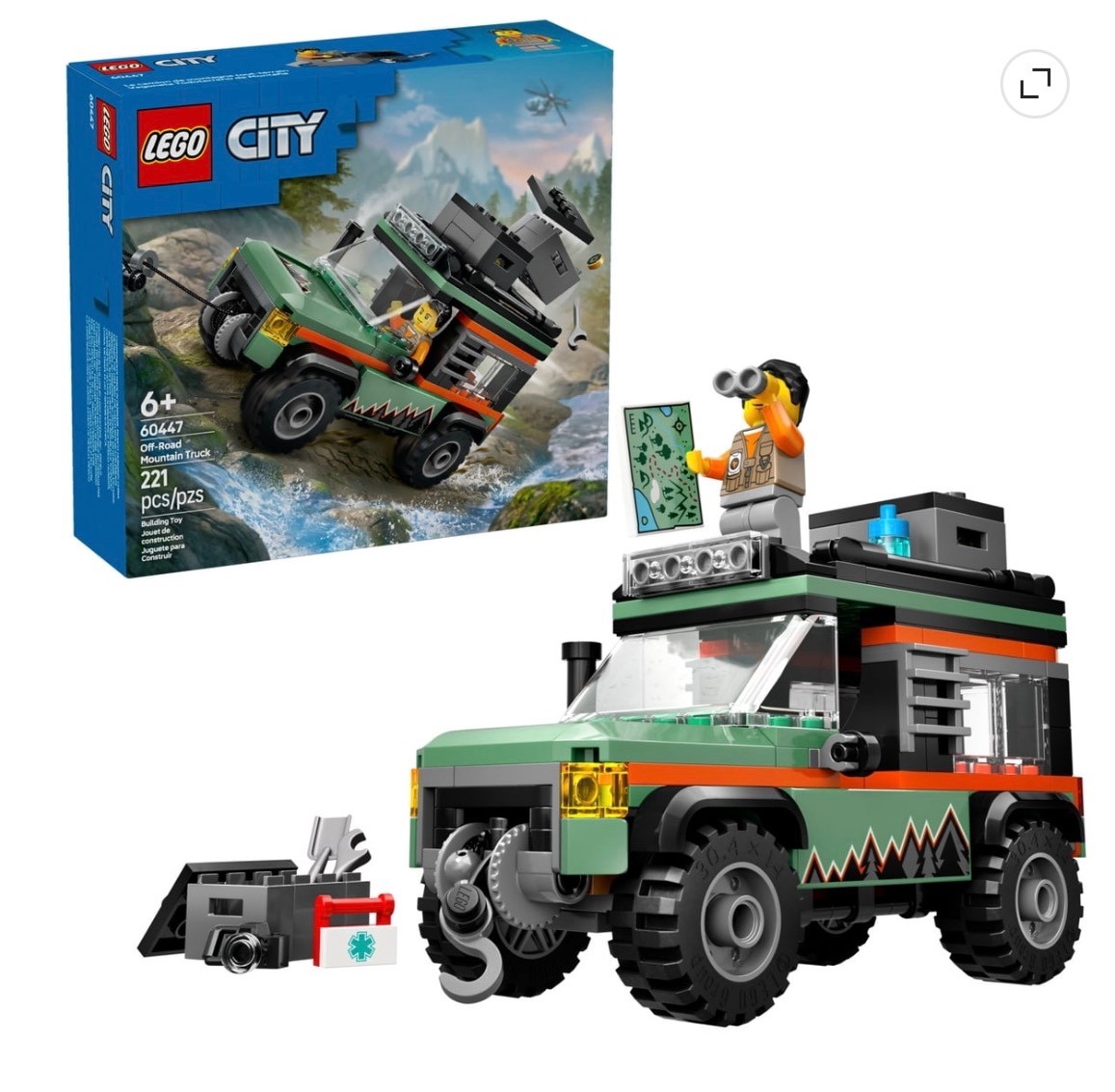 LEGO 60447 Off-Road Mountain Truck 221 pcs, new LEGO 60447 Off-Road Mountain Truck 221 pcs, new