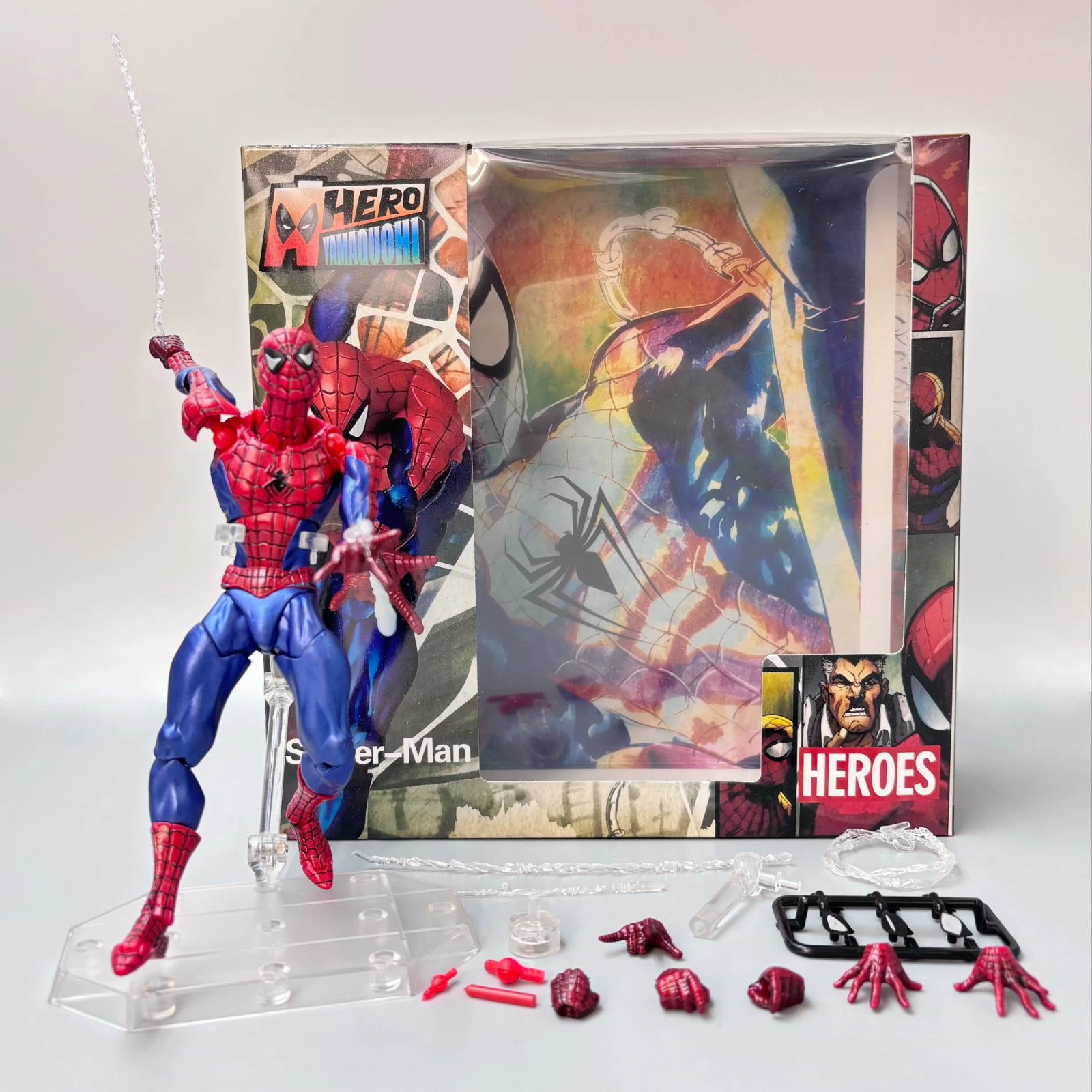 Kaiyodo Revoltech Amazing Yamaguchi No.002 Spider-Man Replica Action Figure Kaiyodo Revoltech Amazing Yamaguchi No.002 Spider-Man Replica Action Figure