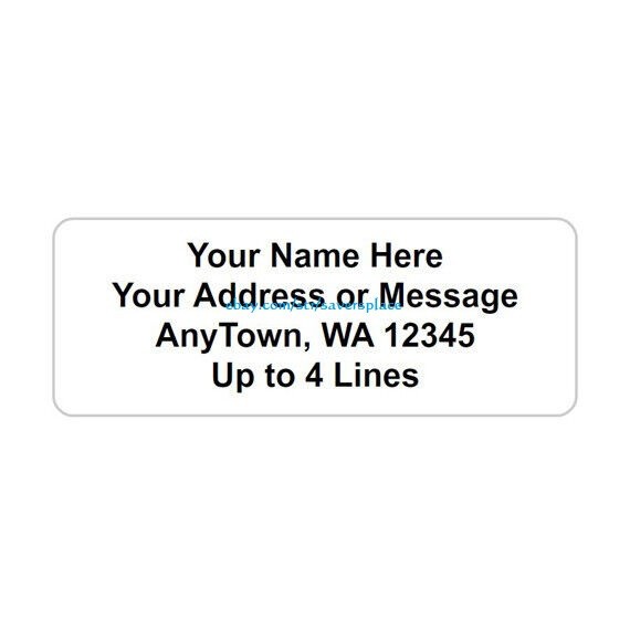 60 Personalized Return/Mailing Address labels  1
