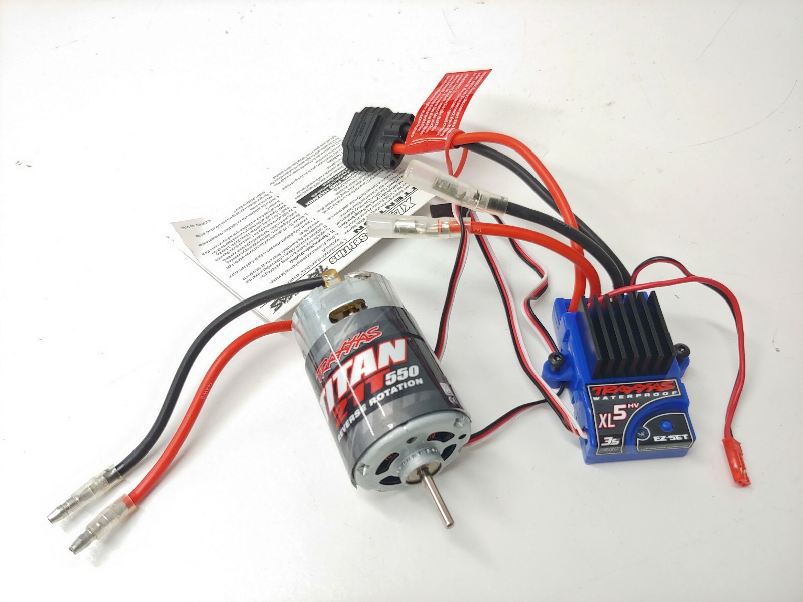 NEW Traxxas XL5HV 3S ESC W/ Titan 21T 550 Reverse Rotation Motor TRX-4 iD Plug NEW Traxxas XL5HV 3S ESC W/ Titan 21T 550 Reverse Rotation Motor TRX-4 iD Plug
