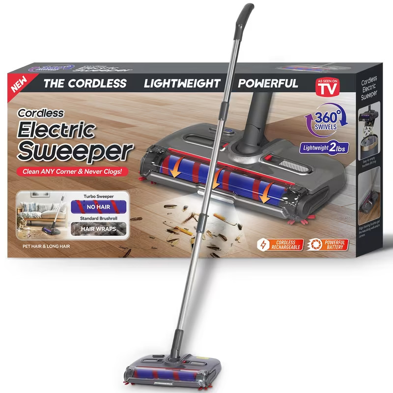 Cordless Electric Sweeper,Turbo Sweeper Electric Broom,360 Degree Direction Cordless Electric Sweeper,Turbo Sweeper Electric Broom,360 Degree Direction