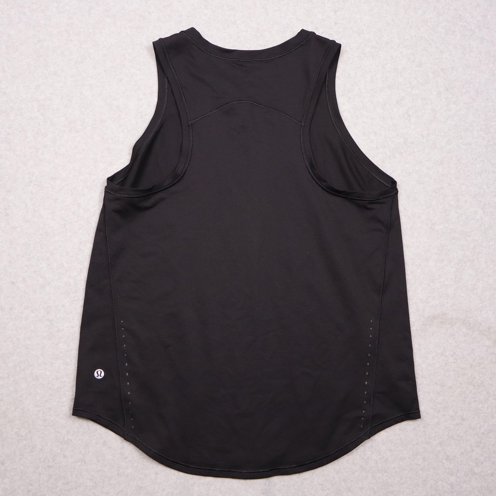 Lululemon Tank Top Womens 8 Black Sleeveless Reflective Running Training Gym Lululemon Tank Top Womens 8 Black Sleeveless Reflective Running Training Gym