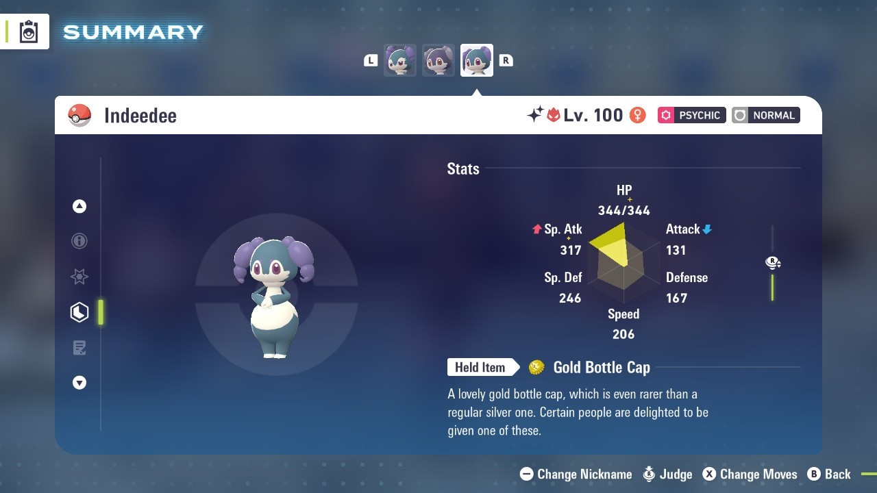 Pokémon Legends: Z-A Shiny Indeedee Female 6iv ✨Max EV✨ ALPHA