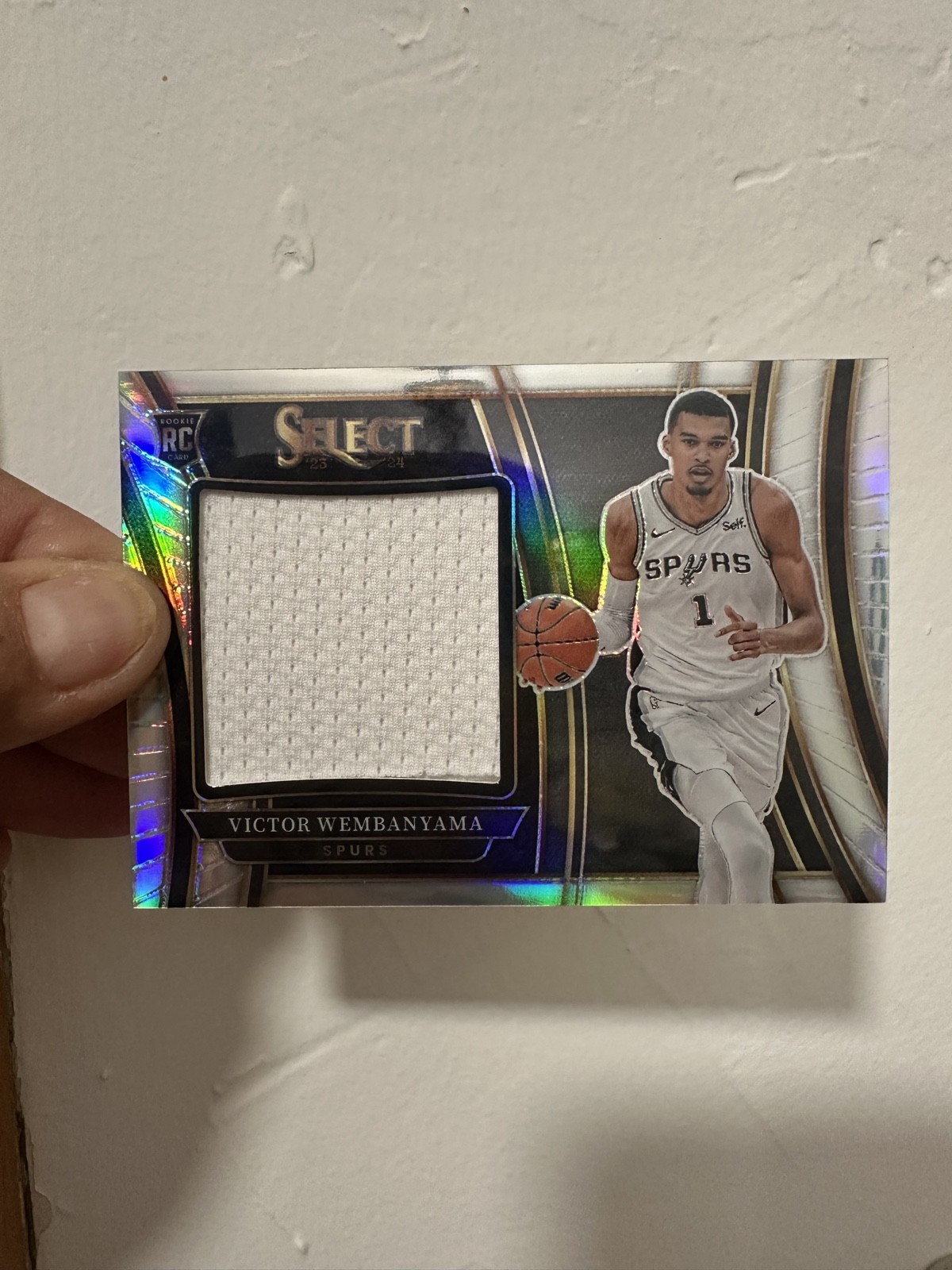 2023-24 Panini Select - Jumbo Rookie Swatches Victor Wembanyama #RJS-VW (MEM,...