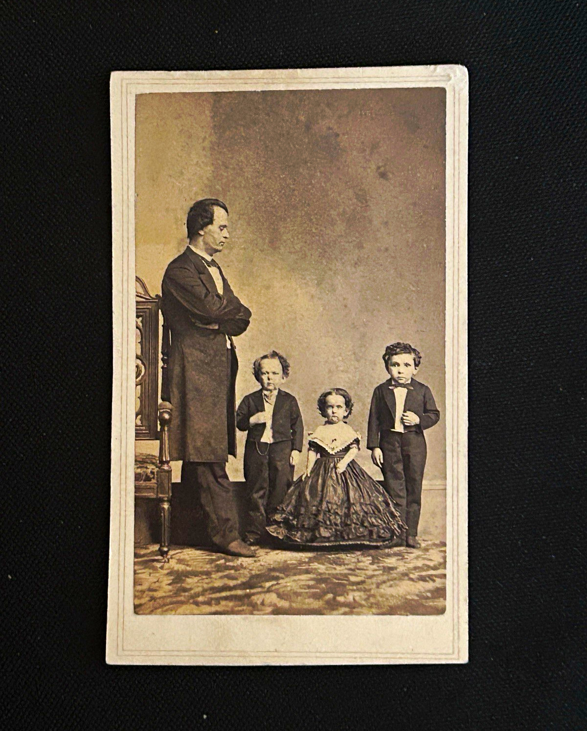Antique Sideshow CDV Tom Thumb Commodore Nutt C.D. Fredricks NY Ex-Diesso