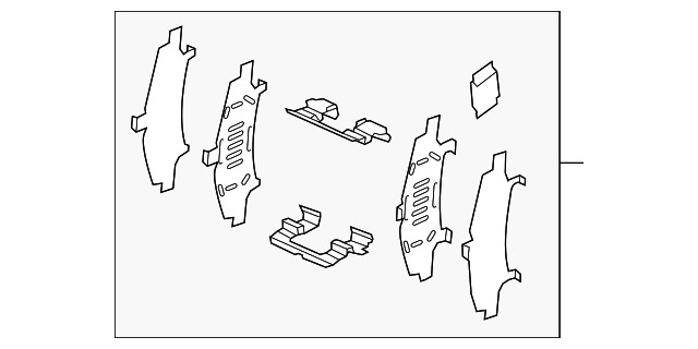 Genuine Mazda Disc Brake Anti-Rattle Clip Set B4Y0-33-29ZB