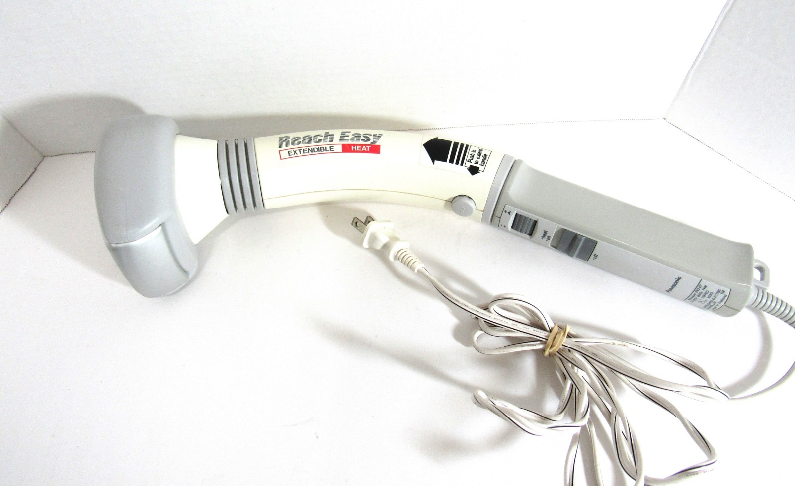 Vintage Panasonic EV247 Reach Easy Extendible Massager Heat & Variable Speed