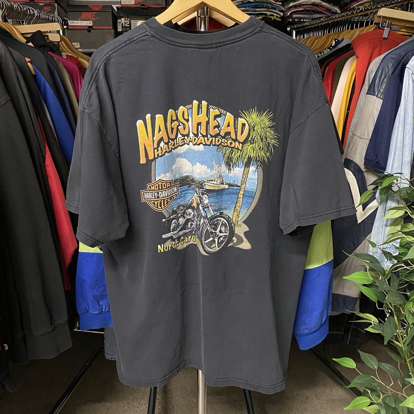 Vintage 2003 Harley-Davidson Nags Head North Carolina Black T-Shirt Men\'s 2XL Vintage 2003 Harley-Davidson Nags Head North Carolina Black T-Shirt Men\'s 2XL