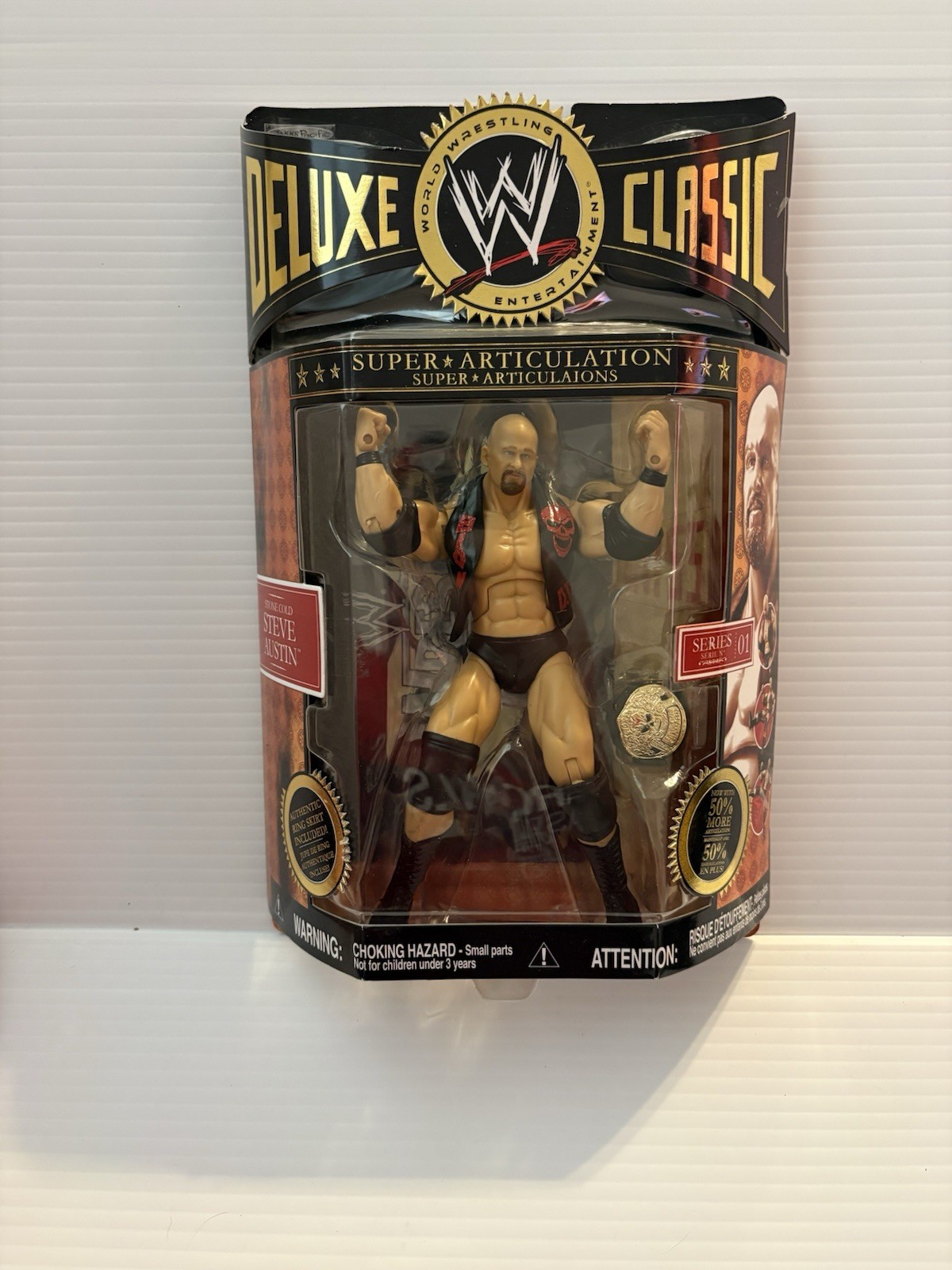 WWE Deluxe Classic Series 1 - Jakks Stone Cold Steve Austin Super Articulation