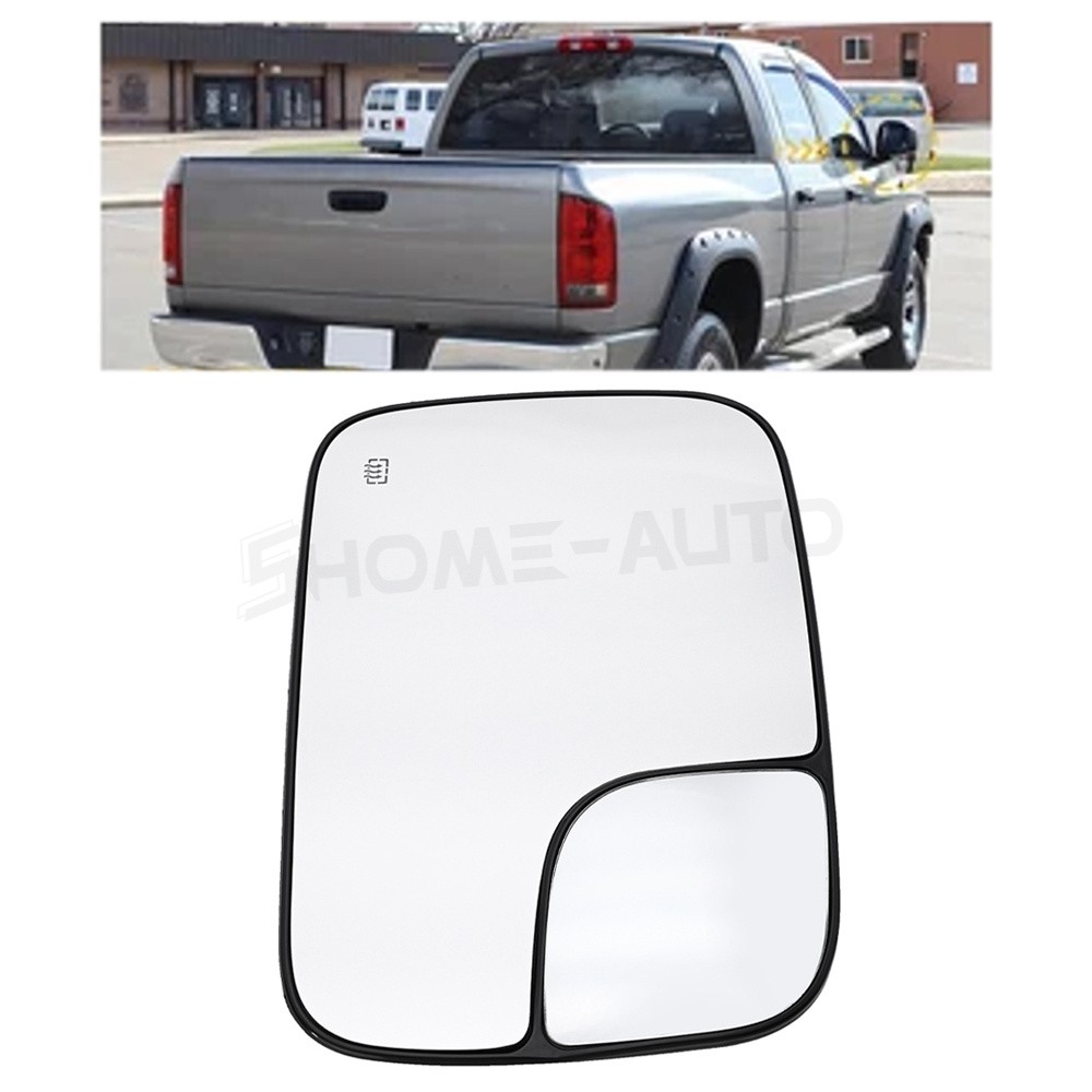Passenger Side Heated Mirror Glass For 2002-08 Dodge RAM 1500 2003-09 2500 3500