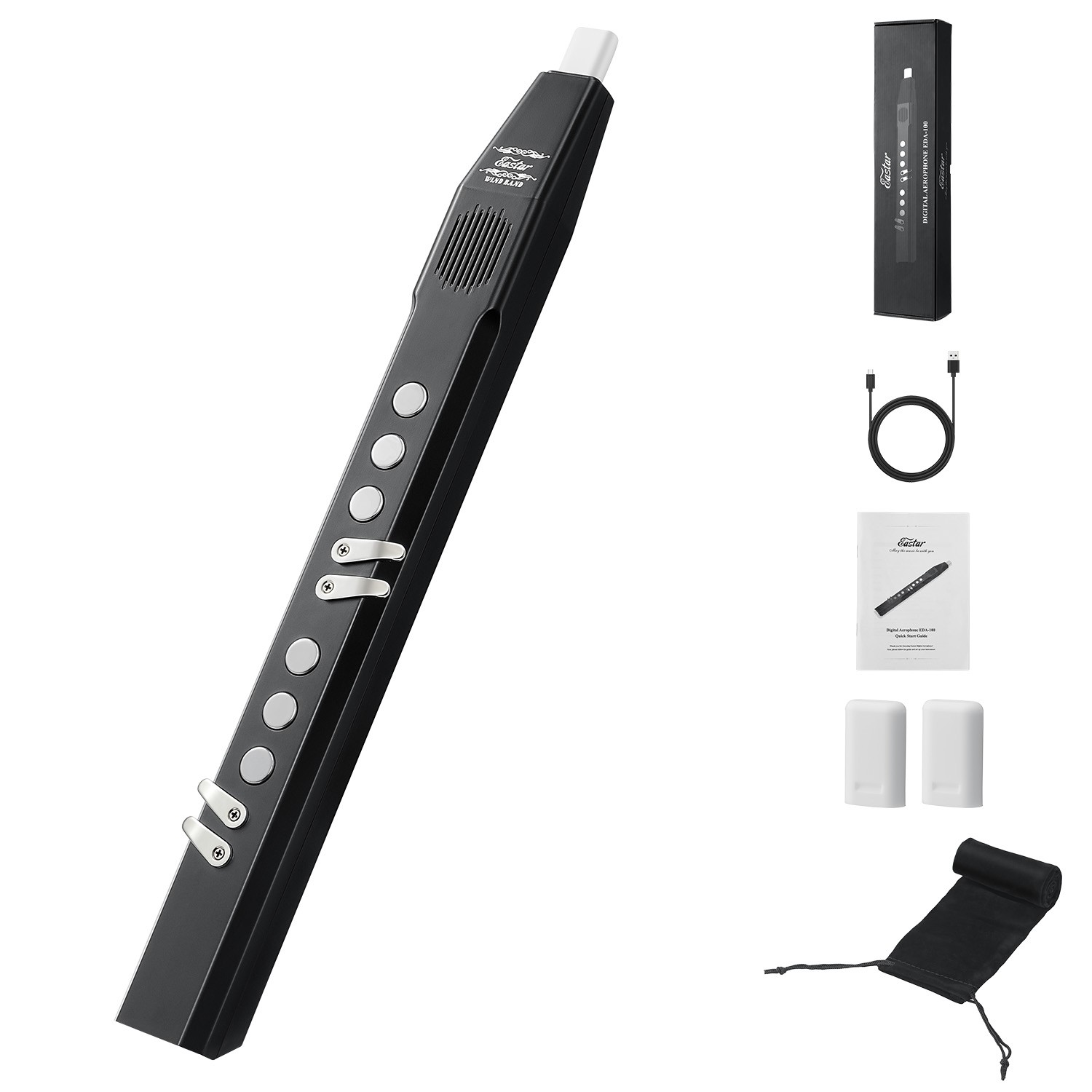 Eastar EDA-100 Digital Wind Instrument With 27 Tone | Sax Trumpet Flute Clarinet