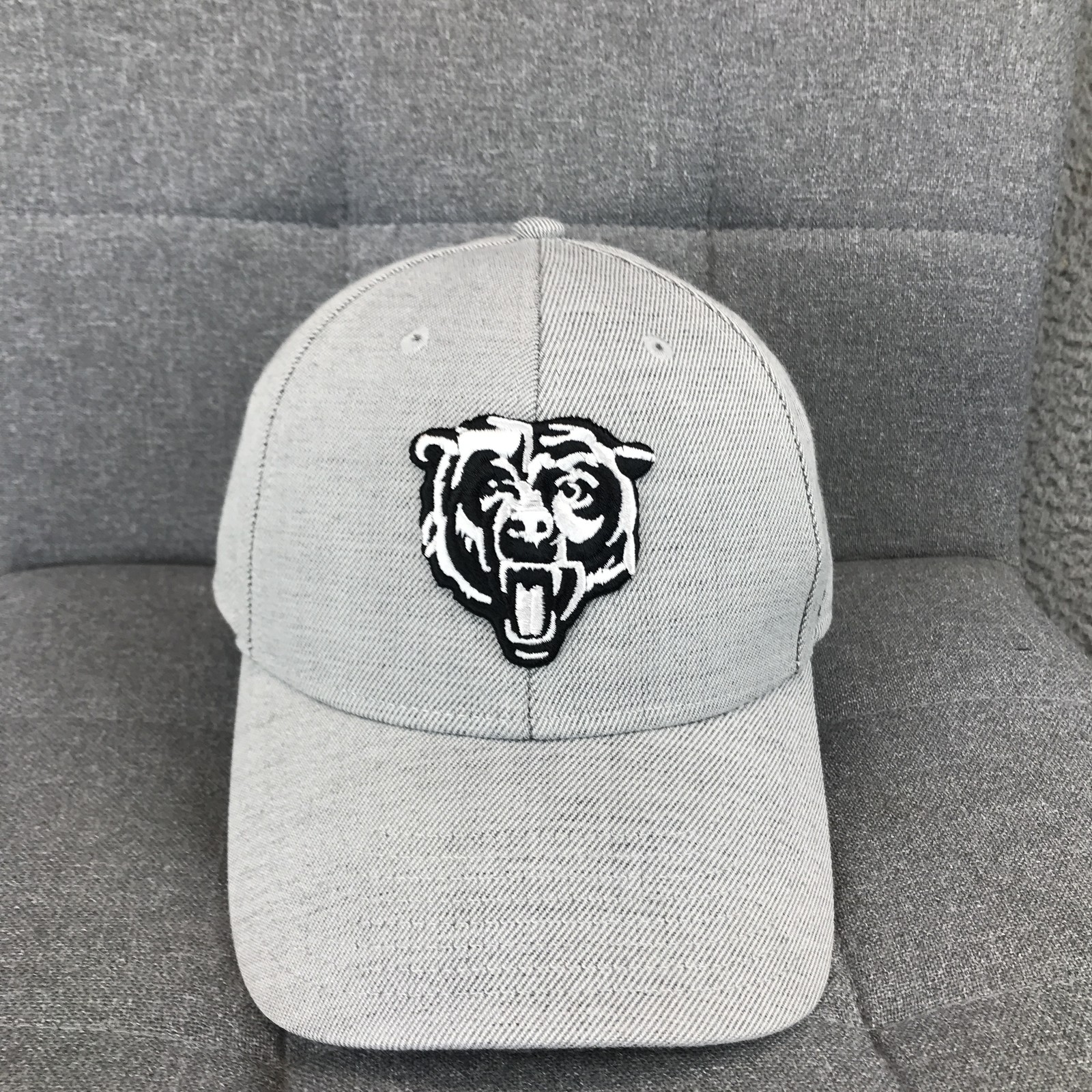 Chicago Bears Hat Cap Strap Back Mens One Size Gray NFL Football \'47 Dad Hat
