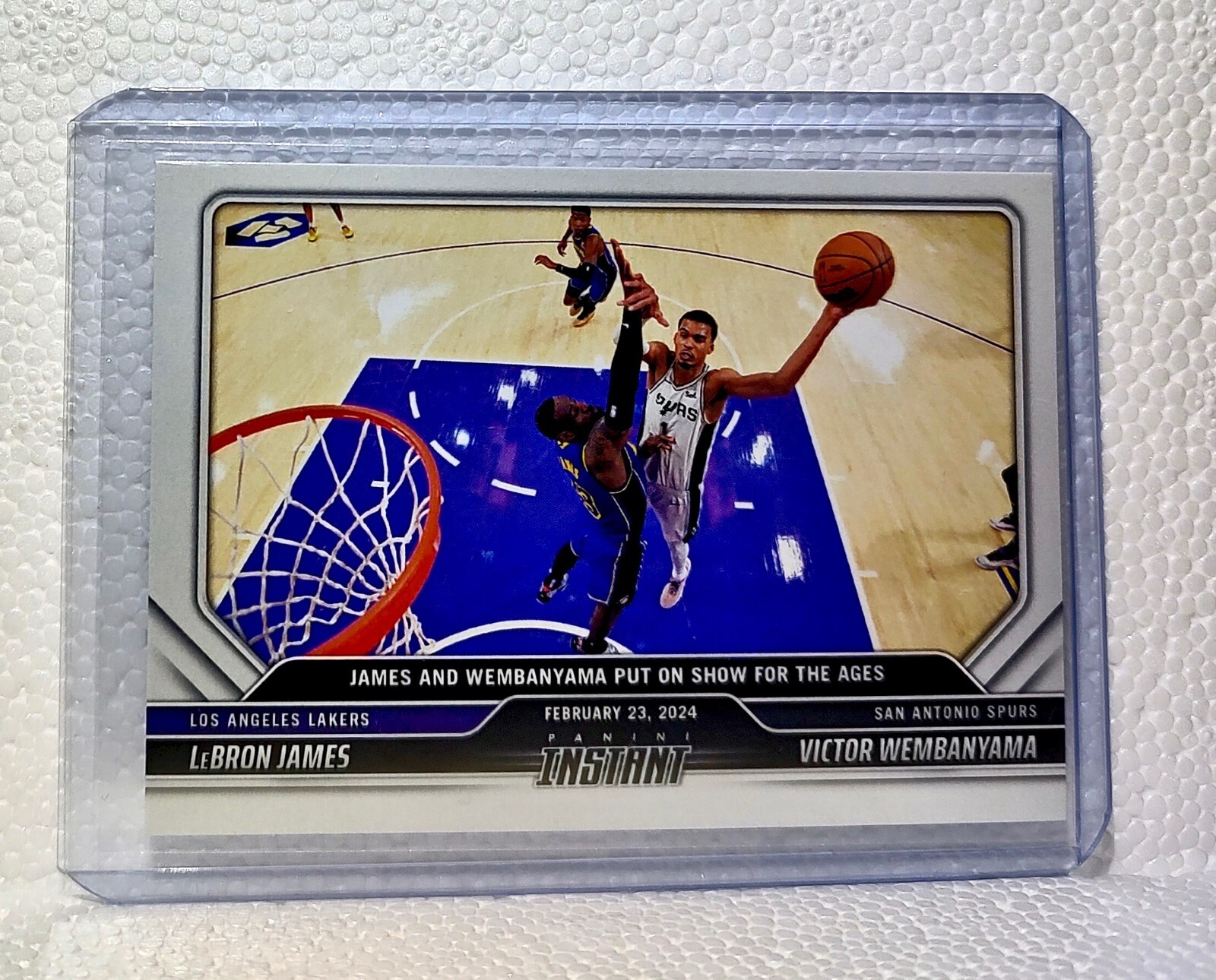 Lebron James / Victor Wembanyama 2023-24 Panini #371 NBA Rookie Card 1 of 5496 Lebron James / Victor Wembanyama 2023-24 Panini #371 NBA Rookie Card 1 of 5496