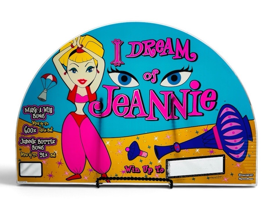 I Dream Of Jeannie Authentic IGT Slot Machine Glass Dome Top Panel