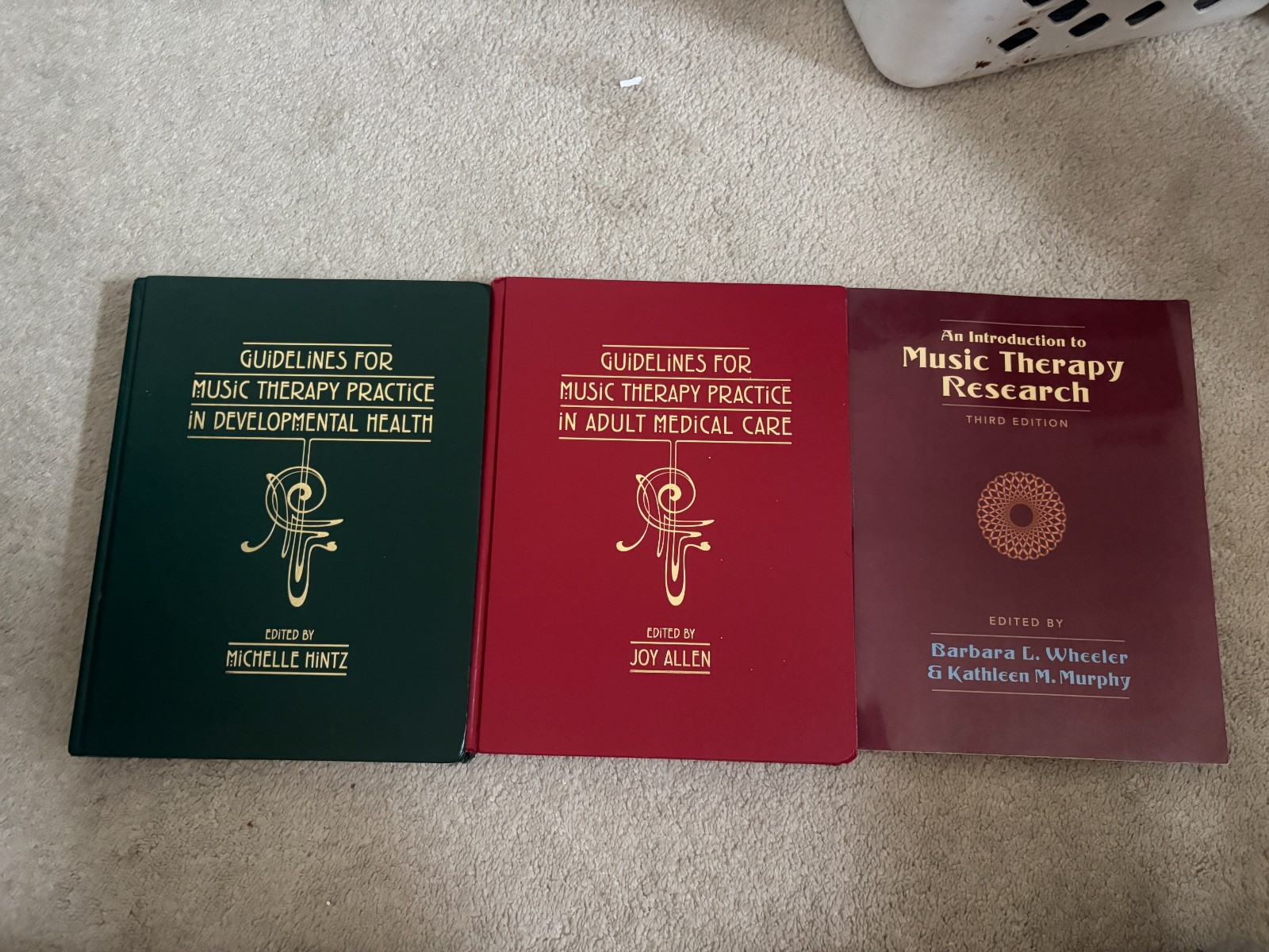 Guidelines for Music Therapy Practice Research Hardcover HC & PB Book Lot of 3