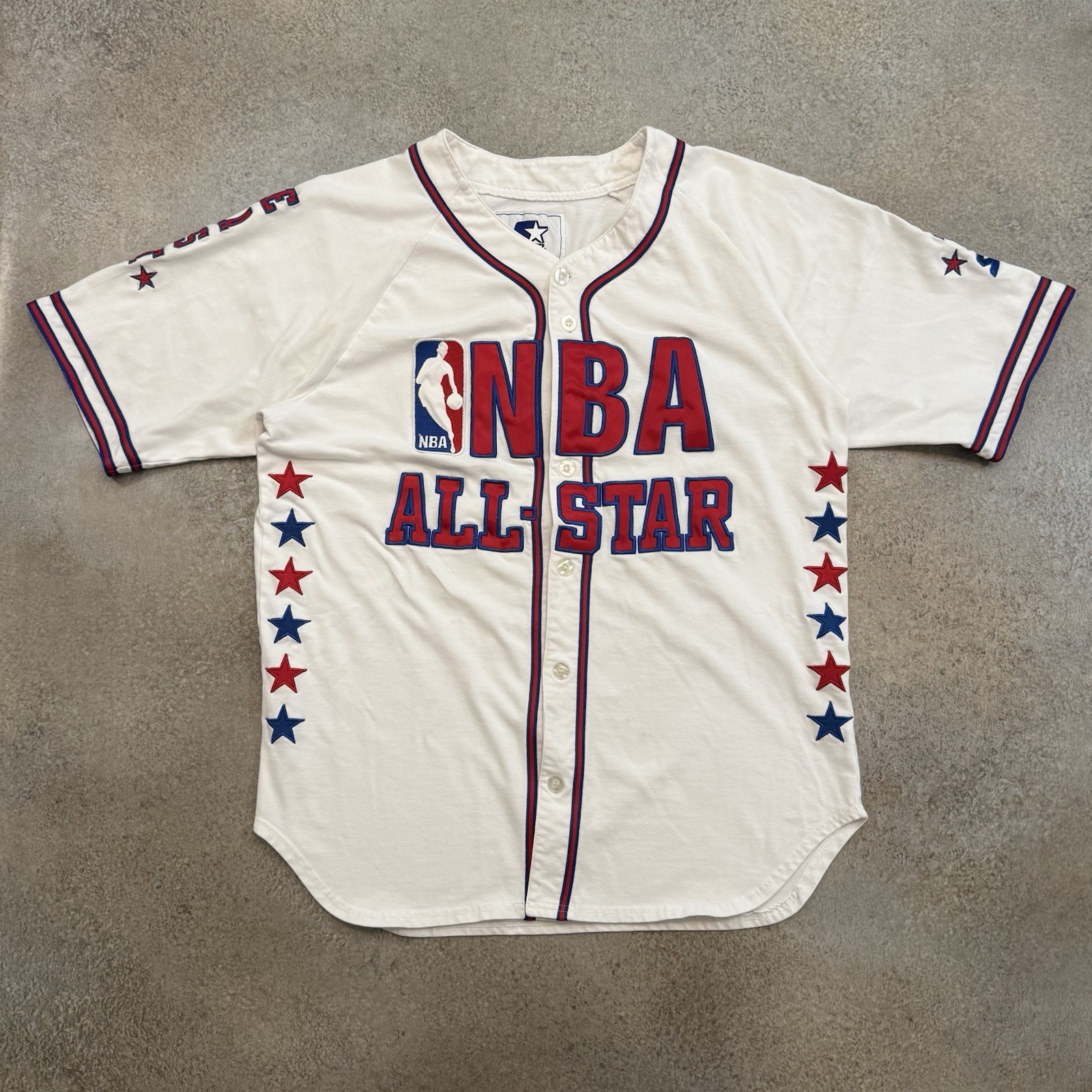 Vintage 2003 Starter NBA East All Star Button Up Jersey Large Warm Up Basketball