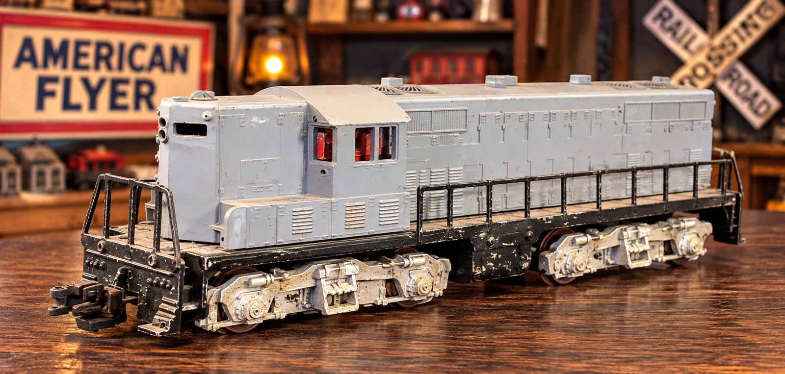 American Flyer 370 GM GP-7 Diesel Locomotive S Gauge A.C. Gilbert Untested American Flyer 370 GM GP-7 Diesel Locomotive S Gauge A.C. Gilbert Untested